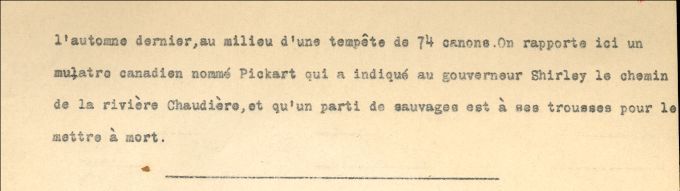 Lettre de Hamilton à Gardner, 1754