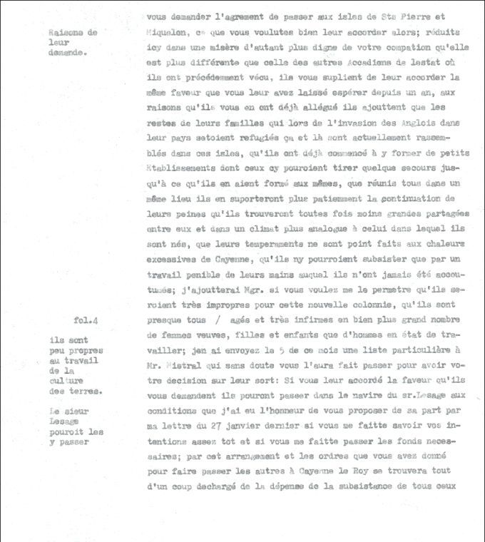 Lettre de Defrancy à Choiseul, 1764