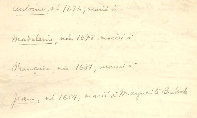 Familles Babin et Mercier