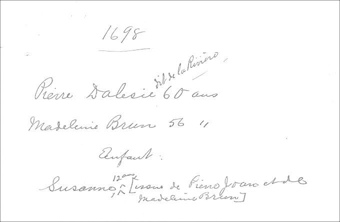 Familles Bézier et Brun 