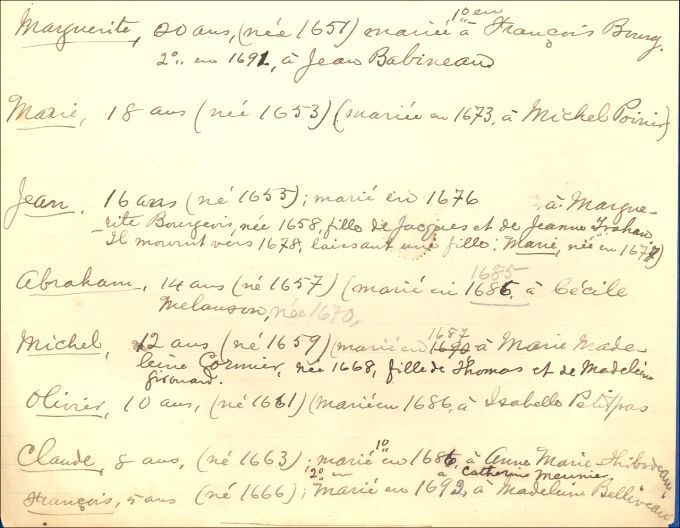 Familles Boudreau et Aucoin