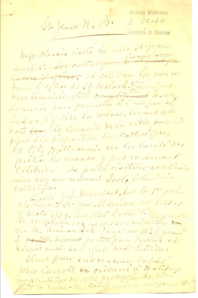 Missionnaires de Saint-Jean, N.-B.