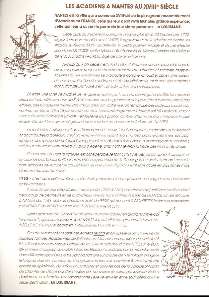 Inauguration de la rue des Acadiens, Nantes, France, 1987