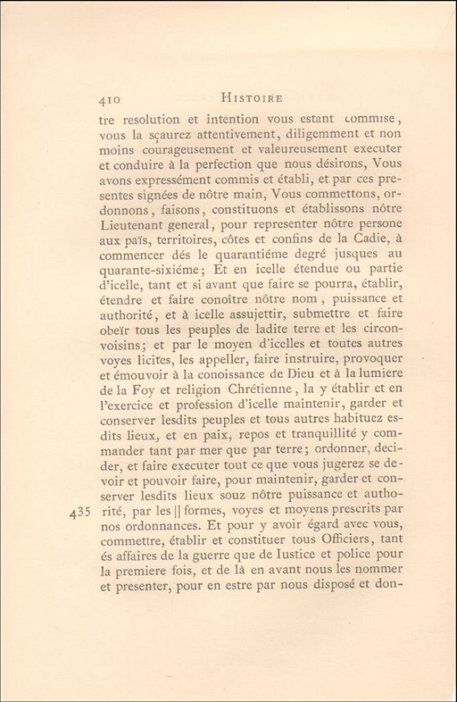 Commission du roi au sieur de Mons