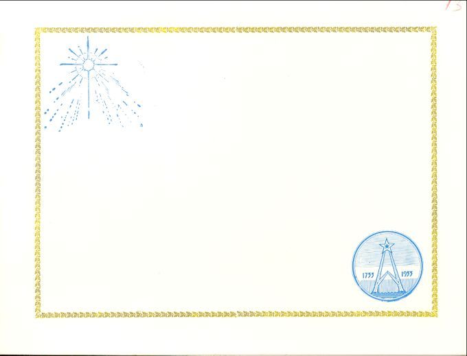 Carte de vux de bonne et heureuse année, 1955