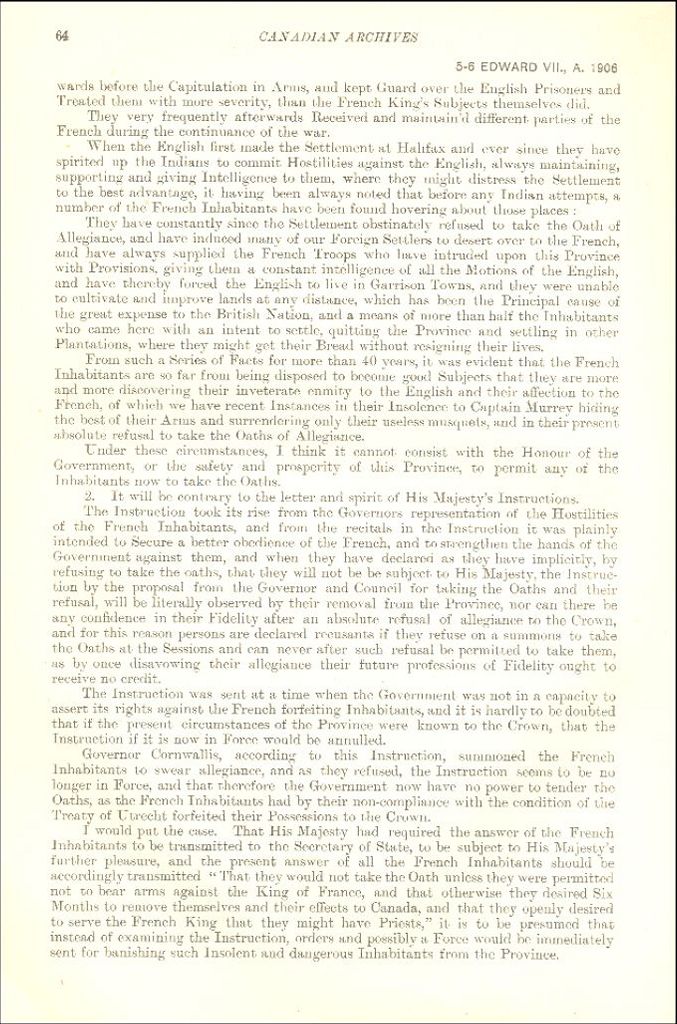 Avis de Belcher, 1755