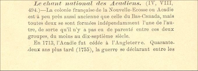 The Acadian National Song