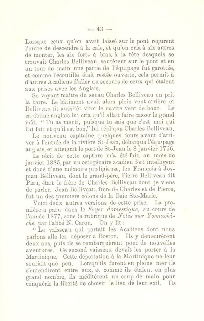 Récits relatant la prise du Pembroke par les Acadiens, 1755-1756