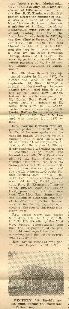  La croix commémorative à Saint-David marque l'arrivée des Acadiens au Maine