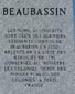 Monument dedicated to the last families of Beaubassin, Fort Lawrence, N.S.
