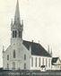 L'église et le presbytère de Cocagne, N.-B., première moitié du 20e siècle