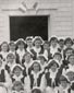 Group of girls in Evangeline costume, Saint-Charles, N.B., 1955